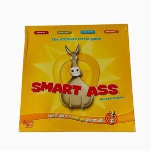 UNIVERSITY GAMES Smart Ass The Board Game 2007 *Missing 2 Question Cards*